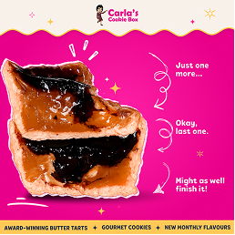Carla’s Cookie Box eCommerce campaign creative