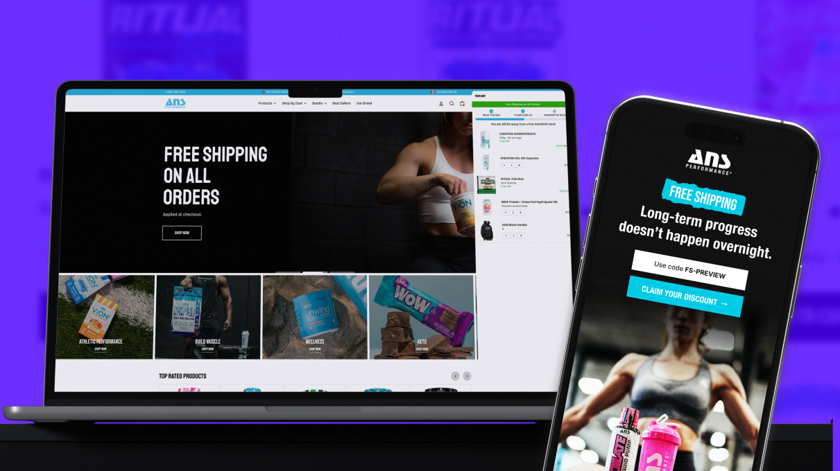 Email pop-up and welcome email showing a free shipping offer used to encourage first-time customer purchases.